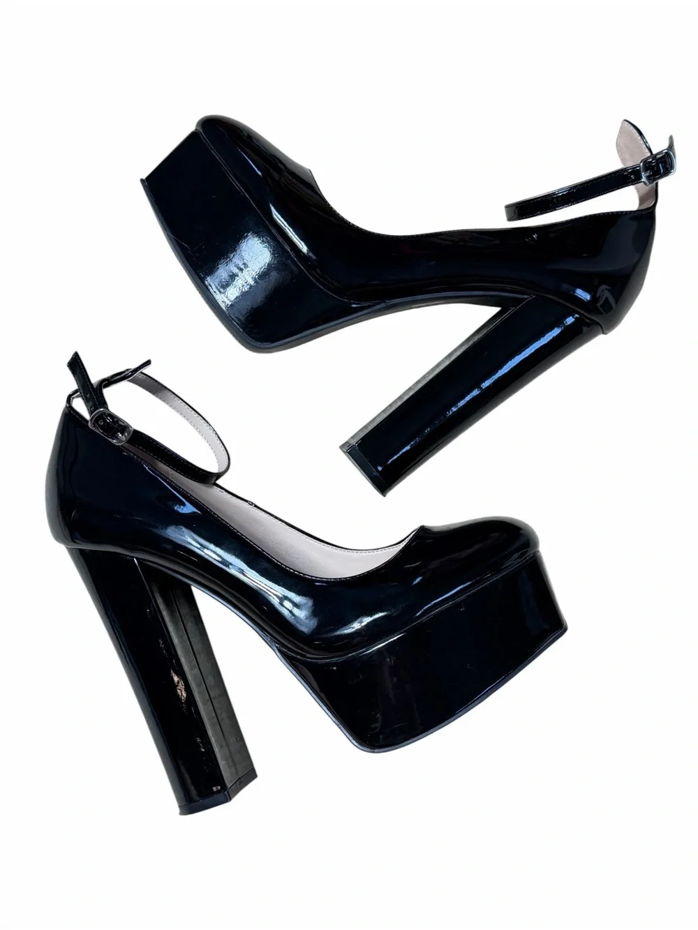 Fashion Nova Black Standing Tall Platform Pumps Womens 8.5